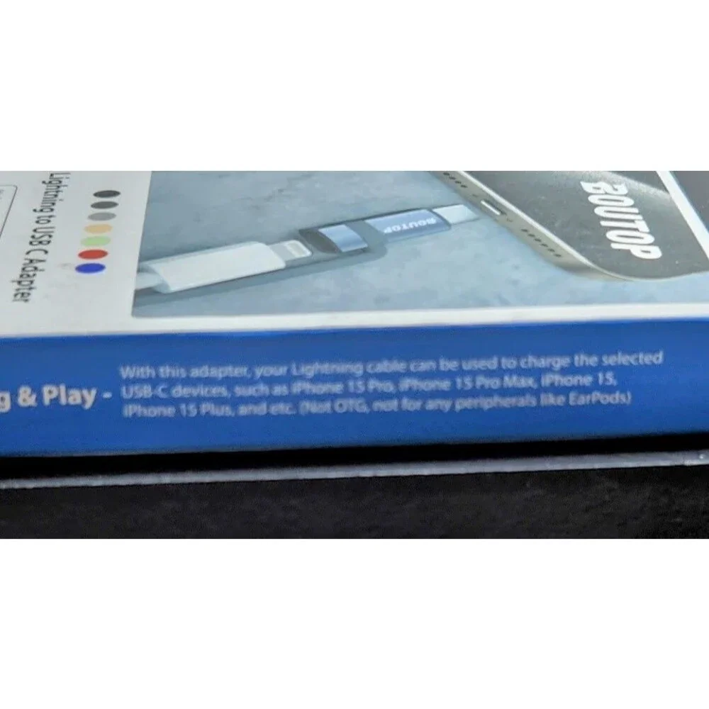 Boutop Lightning To USB C Charging Adapter MFI Licensed 3 Units Included Ipad